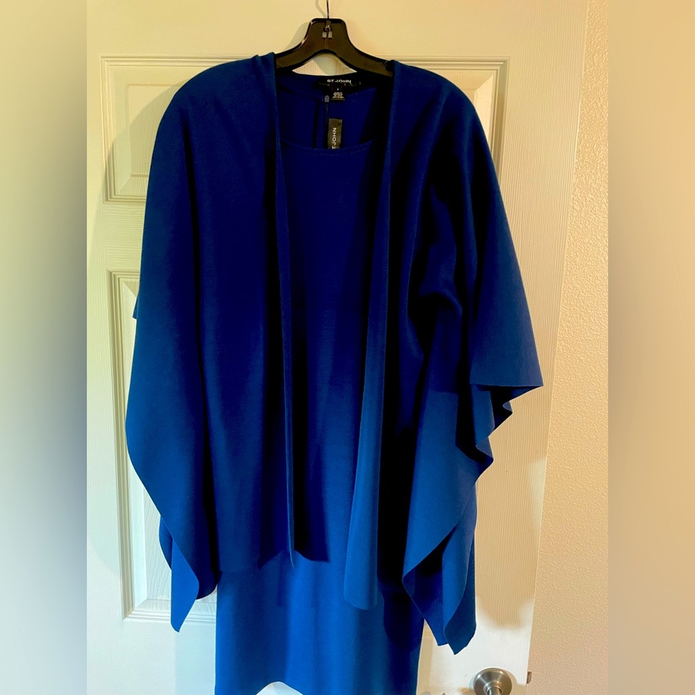 St John Suit Dress w/ Cape